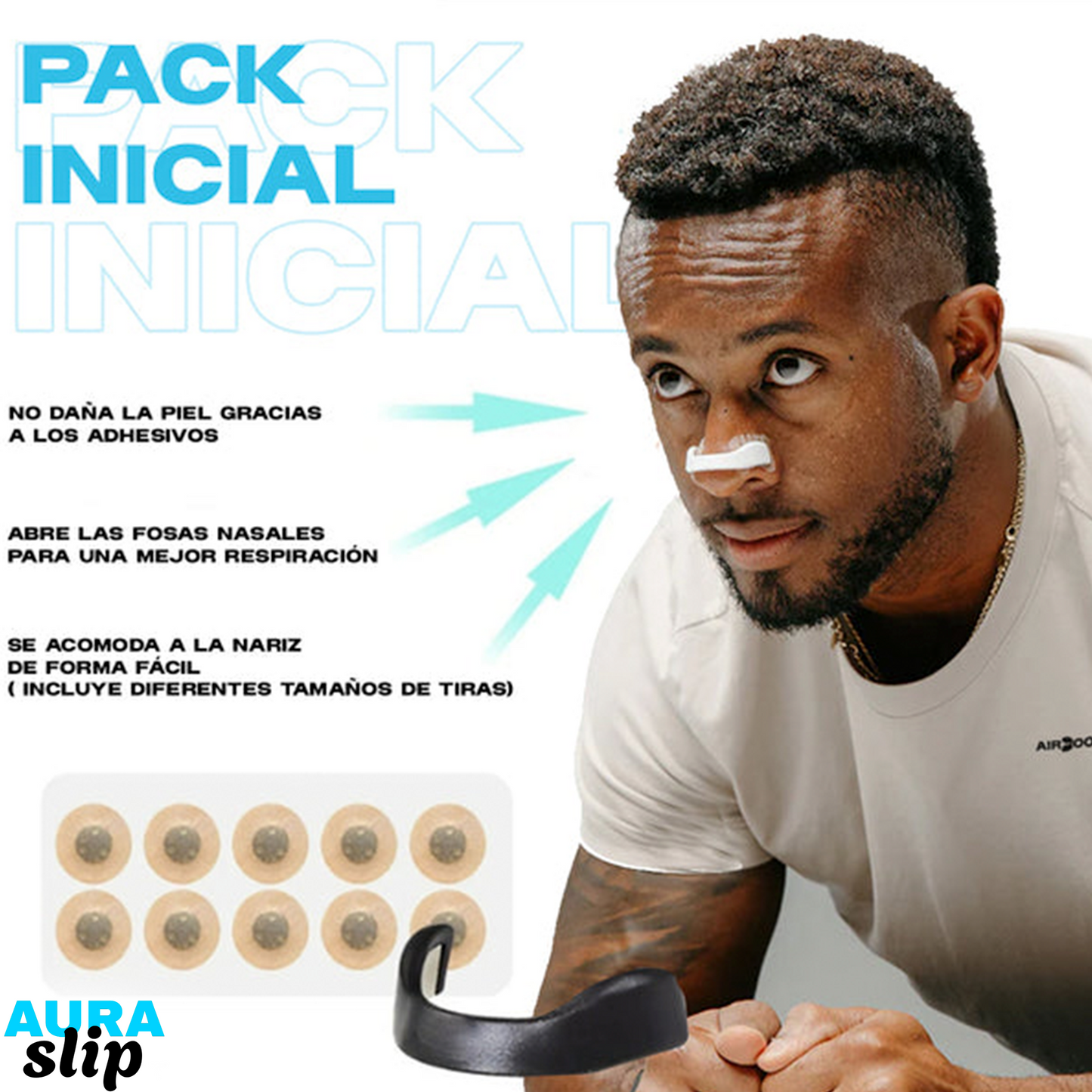 Tiras nasales Premium AuraSlip®