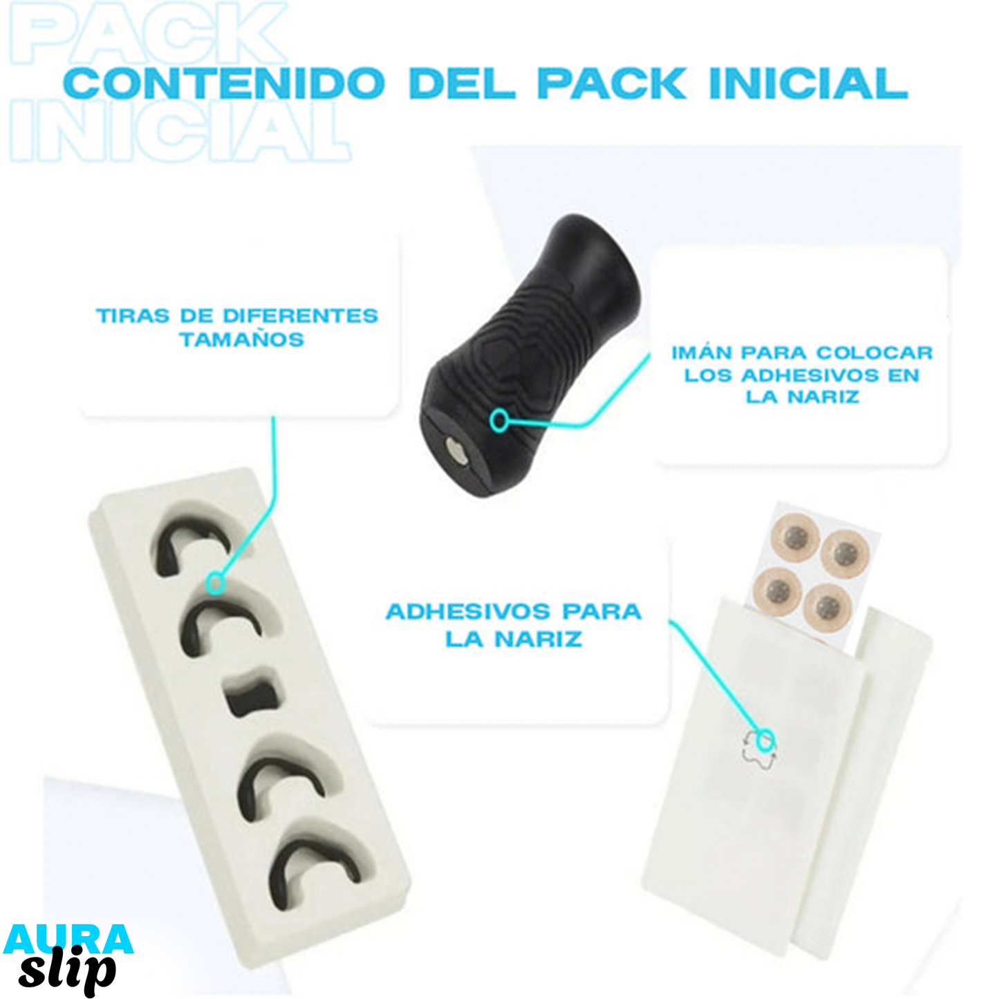 Tiras nasales Premium AuraSlip®