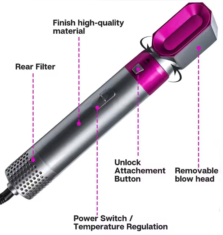 Secador Ionico Aerostyler 5en1