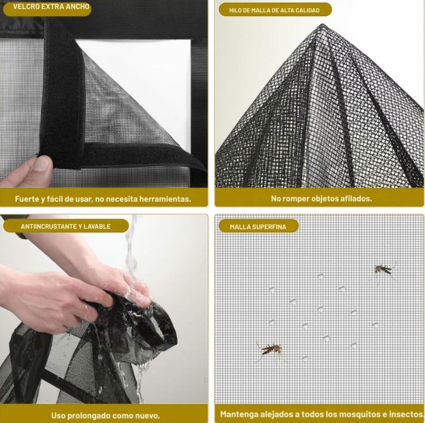 Cortina magnética antiinsectos