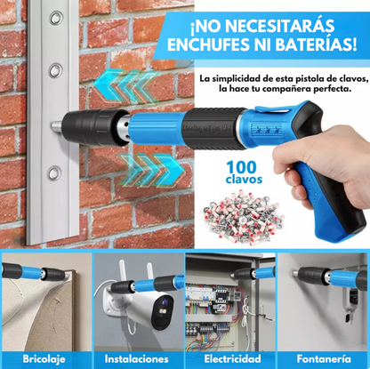 Pistola de clavos con accesorios FORCE GUN